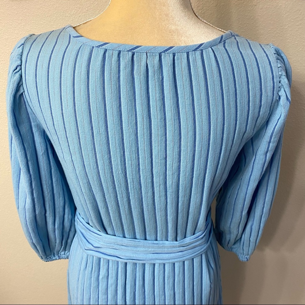 J. Crew Balloon-Sleeve Striped Dress - Picture 7 of 11